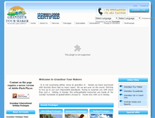Tablet Screenshot of grandeurholidays.com
